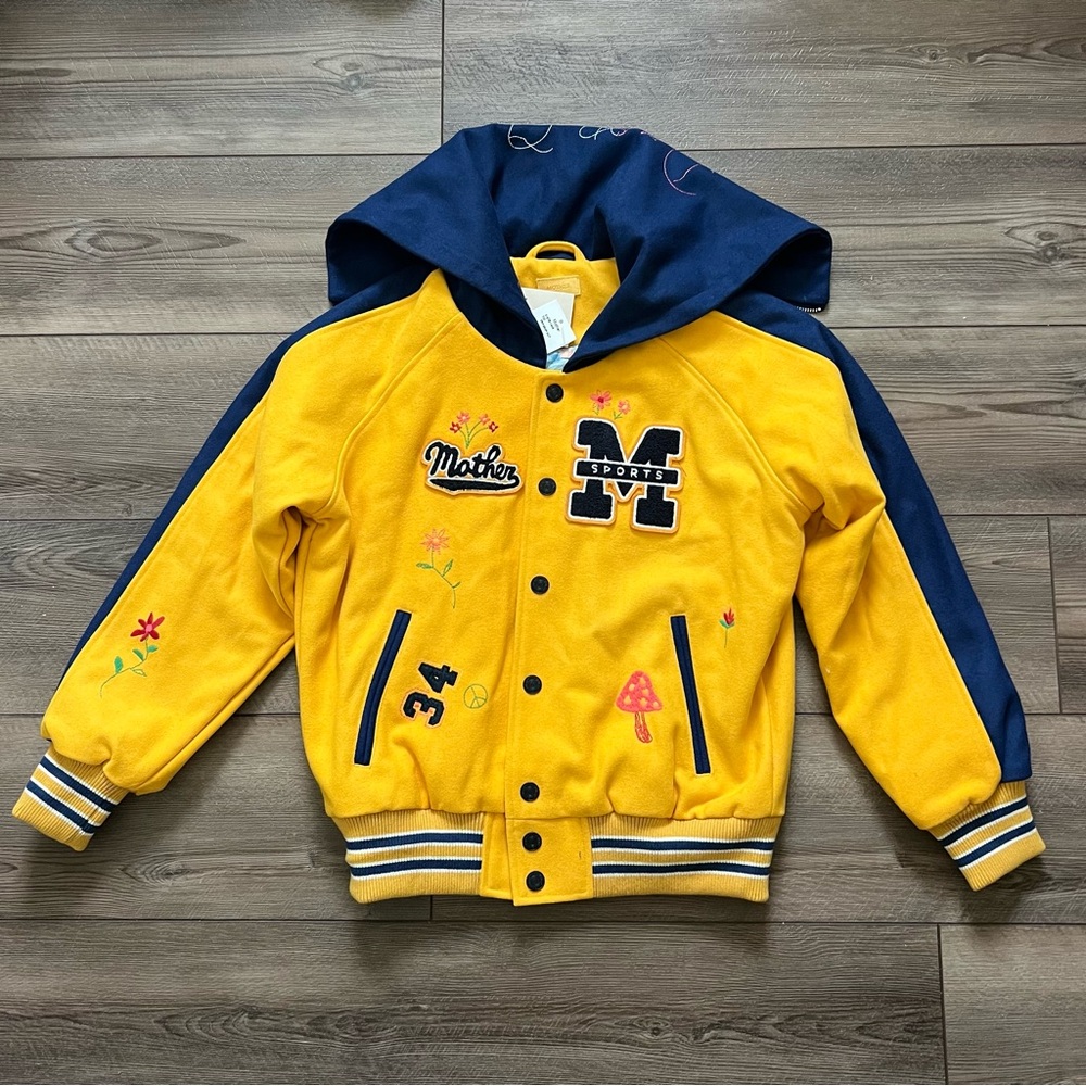 NWT 
MOTHER The Split Hood Team Spirit Jacket XS